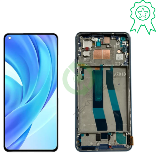 Xiaomi Mi 11 Lite 5G Orjinal Çıtalı Lcd Dokunmatik Ekran Mavi