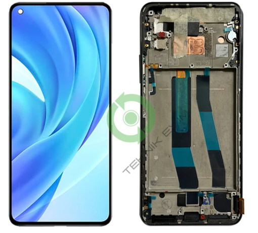 Xiaomi Mi 11 Lite 5G Ne OLED Çıtalı Lcd Dokunmatik Ekran Siyah