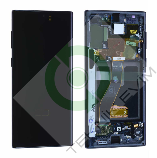 Samsung Galaxy Note 10 SM-N970F Orjinal Çıtalı Lcd Ekran Dokunmatik Siyah