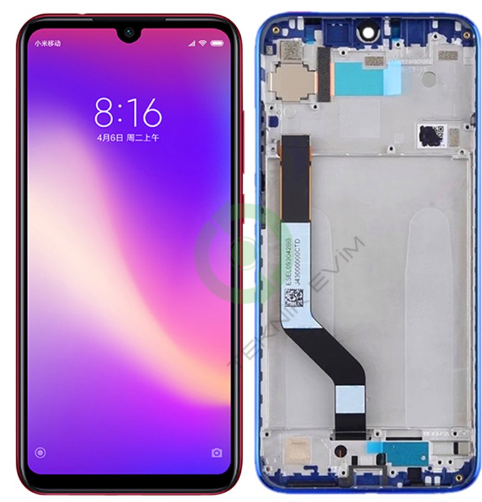 Xiaomi Redmi Note 7 Pro Çıtalı Lcd Dokunmatik Ekran Mavi