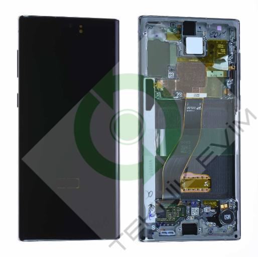 Samsung Galaxy Note 10 SM-N970F Çıtalı Lcd Ekran Dokunmatik Beyaz