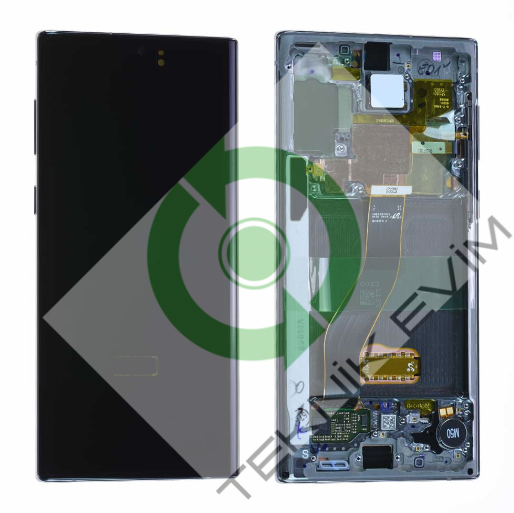 Samsung Galaxy Note 10 SM-N970F Orjinal Çıtalı Lcd Ekran Dokunmatik Beyaz