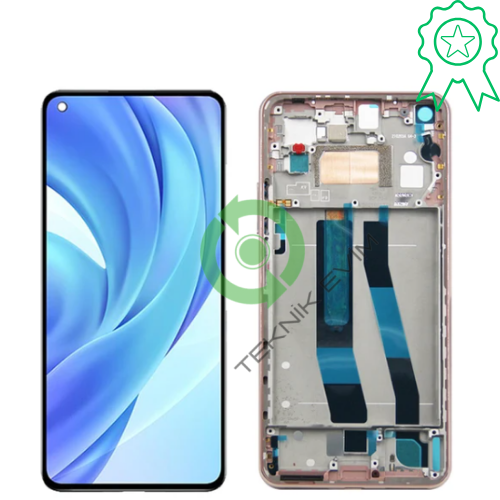 Xiaomi Mi 11 Lite Orjinal Çıtalı Lcd Dokunmatik Ekran Pembe