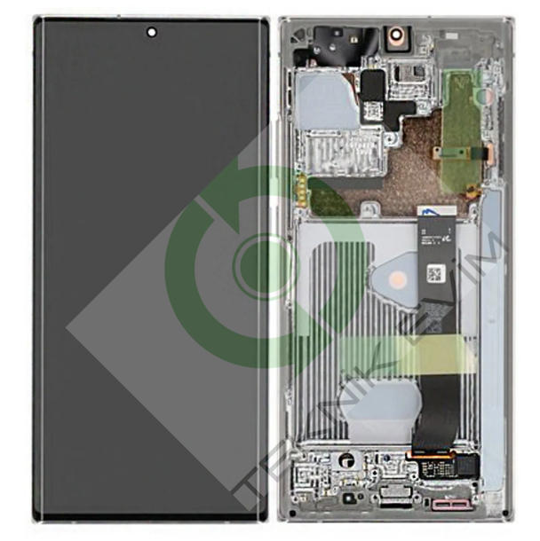 Samsung Galaxy Note 20 Ultra SM-N985F Çıtalı Lcd Ekran Dokunmatik Beyaz