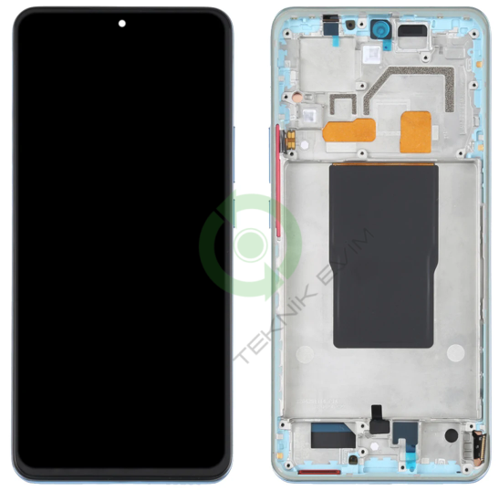 Xiaomi 12T Çıtalı Lcd Dokunmatik Ekran Mavi