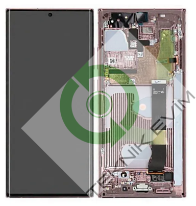 Samsung Galaxy Note 20 Ultra SM-N985F Çıtalı Lcd Ekran Dokunmatik Pembe