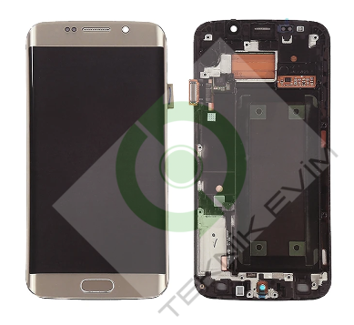Samsung Galaxy S6 Edge Plus SM-G928F Çıtalı Lcd Ekran Dokunmatik Gold