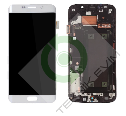 Samsung Galaxy S6 Edge Plus SM-G928F Orjinal Çıtalı Lcd Ekran Dokunmatik Beyaz