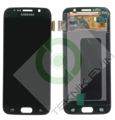 Samsung Galaxy S6 SM-G920F Orjinal Lcd Ekran Dokunmatik Siyah