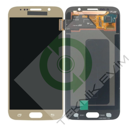 Samsung Galaxy S6 SM-G920F Orjinal Lcd Ekran Dokunmatik Gold