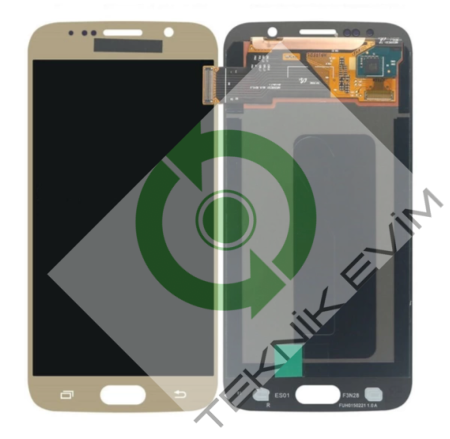 Samsung Galaxy S6 SM-G920F Lcd Ekran Dokunmatik Gold