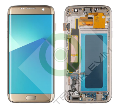 Samsung Galaxy S7 Edge SM-G935F Çıtalı Lcd Ekran Dokunmatik Gold