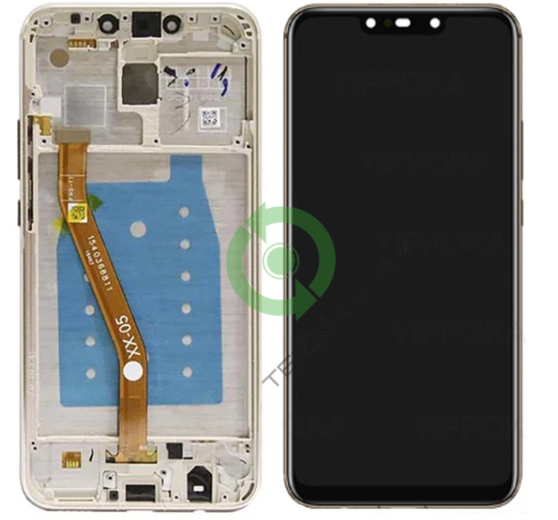 Huawei Mate 20 Lite Çıtalı Lcd Ekran Dokunmatik Gold