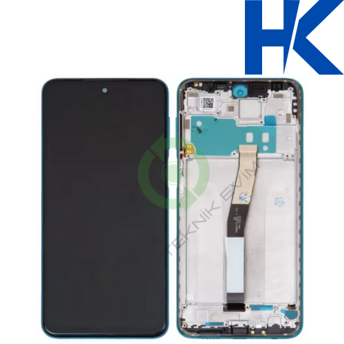 Xiaomi Redmi Note 9 Pro Çıtalı HK ORJİNAL Lcd Dokunmatik Ekran Yeşil