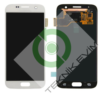 Samsung Galaxy S7 SM-G930F Orjinal Lcd Ekran Dokunmatik Beyaz
