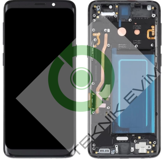 Samsung Galaxy S9 SM-G960F Orjinal Çıtalı Lcd Ekran Dokunmatik Siyah