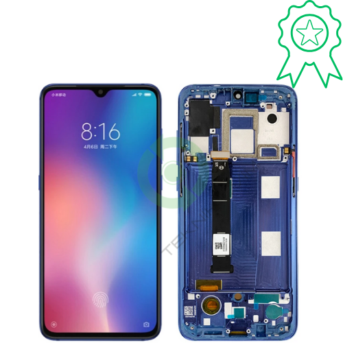 Xiaomi Mi 9 Orjinal Çıtalı Lcd Dokunmatik Ekran M1902F1G Mavi