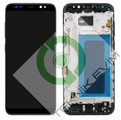 Samsung Galaxy S8 Plus SM-G955F Orjinal Çıtalı Lcd Ekran Dokunmatik Siyah