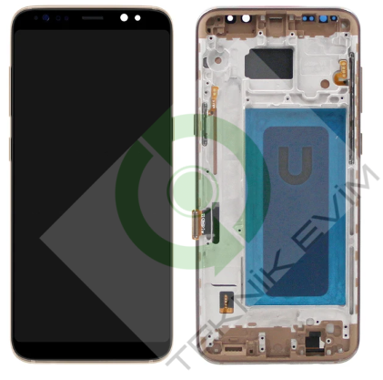 Samsung Galaxy S8 Plus SM-G955F Orjinal Çıtalı Lcd Ekran Dokunmatik Gold