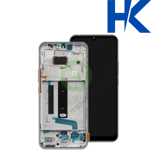 Xiaomi Mi 10 Lite 5G HK Orjinal Çıtalı Lcd Dokunmatik Ekran Beyaz