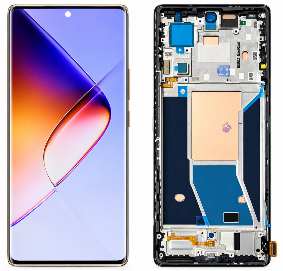 İnfinix Note 40 Pro 5G Çıtalı OLED Lcd Dokunmatik Ekran Siyah