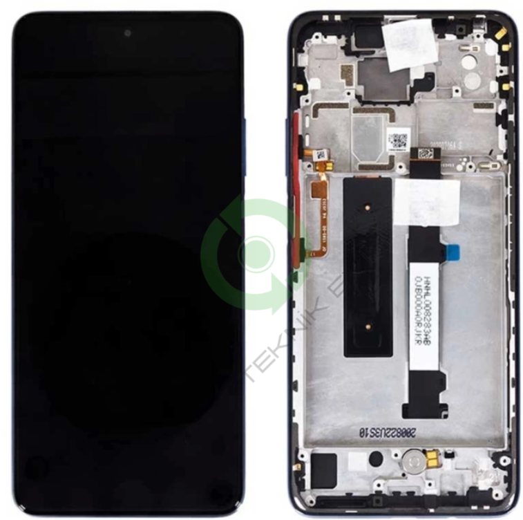 Xiaomi Mi 10i 5G Çıtalı Lcd Dokunmatik Ekran Siyah