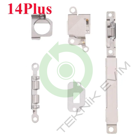 Apple İphone 14 Plus Anakart İç Metal Kapakları Braket Seti