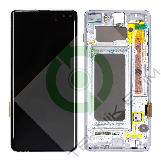 Samsung Galaxy S10 Plus SM-G975F Orjinal Çıtalı Lcd Ekran Dokunmatik Beyaz