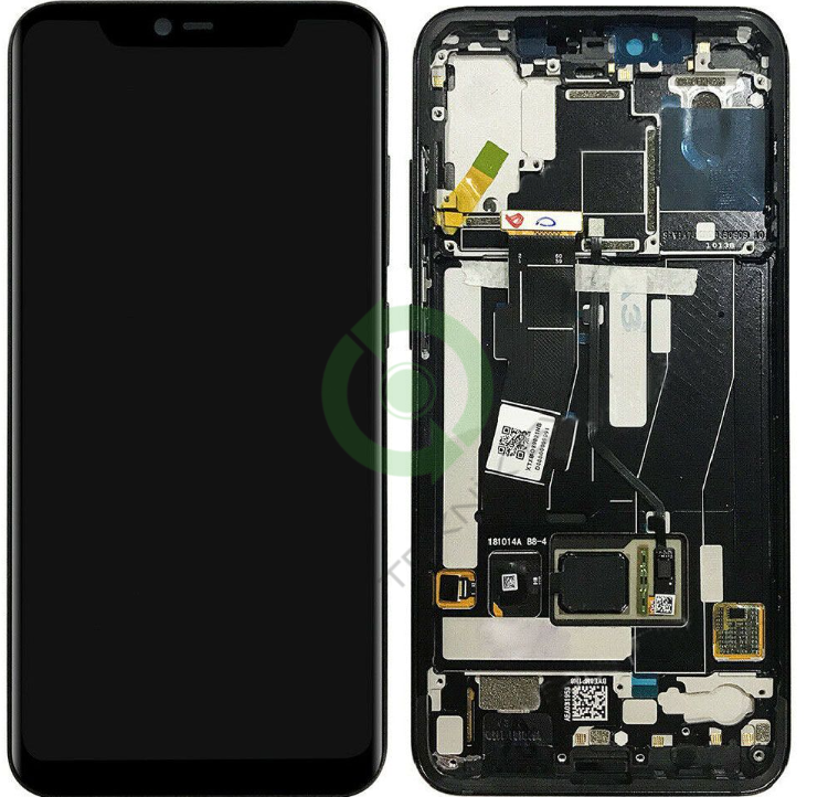 Xiaomi Mi 8 Pro Çıtalı Lcd Dokunmatik Ekran Siyah