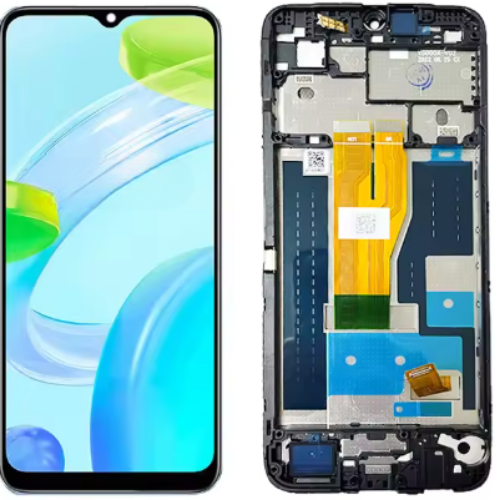 Realme C30 Çıtalı HK Orjinal Lcd Ekran Dokunmatik