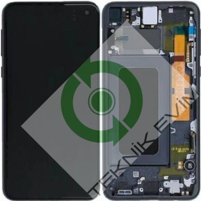 Samsung Galaxy S10E SM-G970F Orjinal Çıtalı Lcd Ekran Dokunmatik Siyah