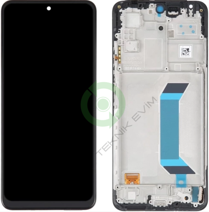 Xiaomi Redmi Note 12 5G OLED Çıtalı Lcd Dokunmatik Ekran Siyah