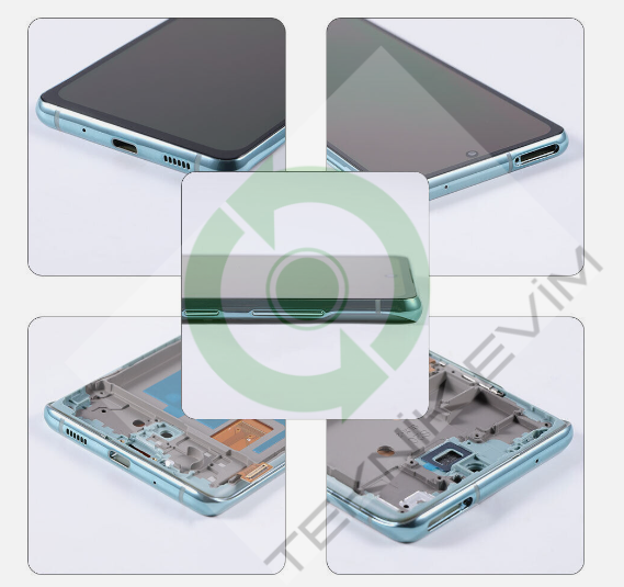 Samsung Galaxy S20FE SM-G780F Orjinal Çıtalı Lcd Ekran Dokunmatik Beyaz