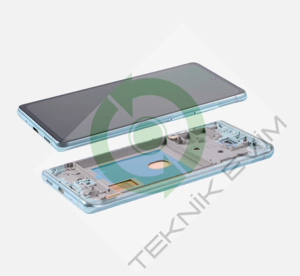 Samsung Galaxy S20FE SM-G780F Orjinal Çıtalı Lcd Ekran Dokunmatik Mavi