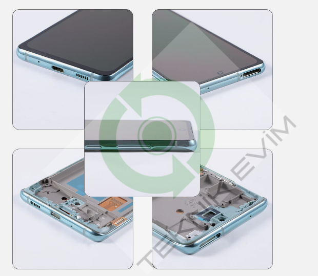Samsung Galaxy S20FE SM-G780F Orjinal Çıtalı Lcd Ekran Dokunmatik Mavi