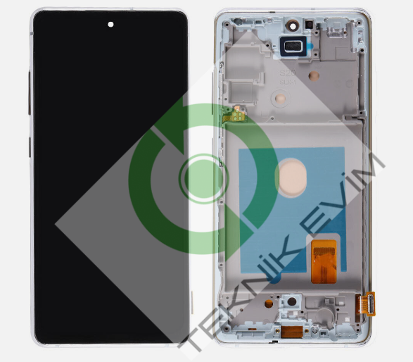 Samsung Galaxy S20FE 5G SM-G781F Çıtalı Lcd Ekran Dokunmatik Beyaz