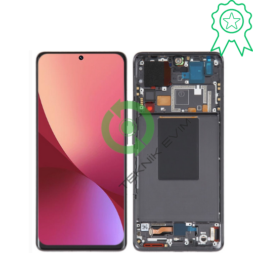 Xiaomi 12 Çıtalı ORJİNAL Lcd Dokunmatik Ekran Siyah