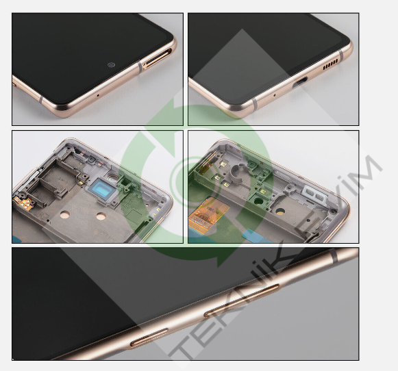 Samsung Galaxy S20FE 5G SM-G781F Çıtalı Lcd Ekran Dokunmatik Turuncu