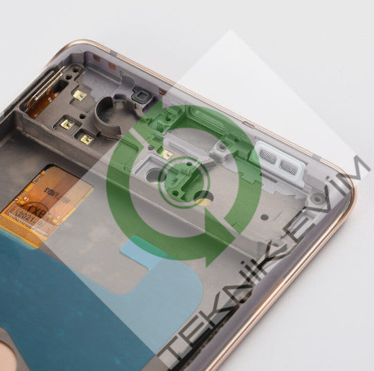 Samsung Galaxy S20FE 5G SM-G781F Orjinal Çıtalı Lcd Ekran Dokunmatik Turuncu