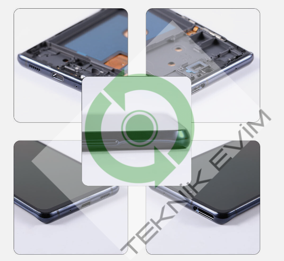 Samsung Galaxy S20FE 5G SM-G781F Çıtalı Lcd Ekran Dokunmatik Siyah