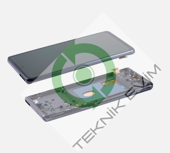 Samsung Galaxy S20FE 5G SM-G781F Çıtalı Lcd Ekran Dokunmatik Siyah