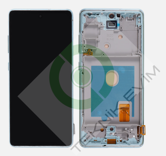 Samsung Galaxy S20FE 5G SM-G781F Çıtalı Lcd Ekran Dokunmatik Mavi