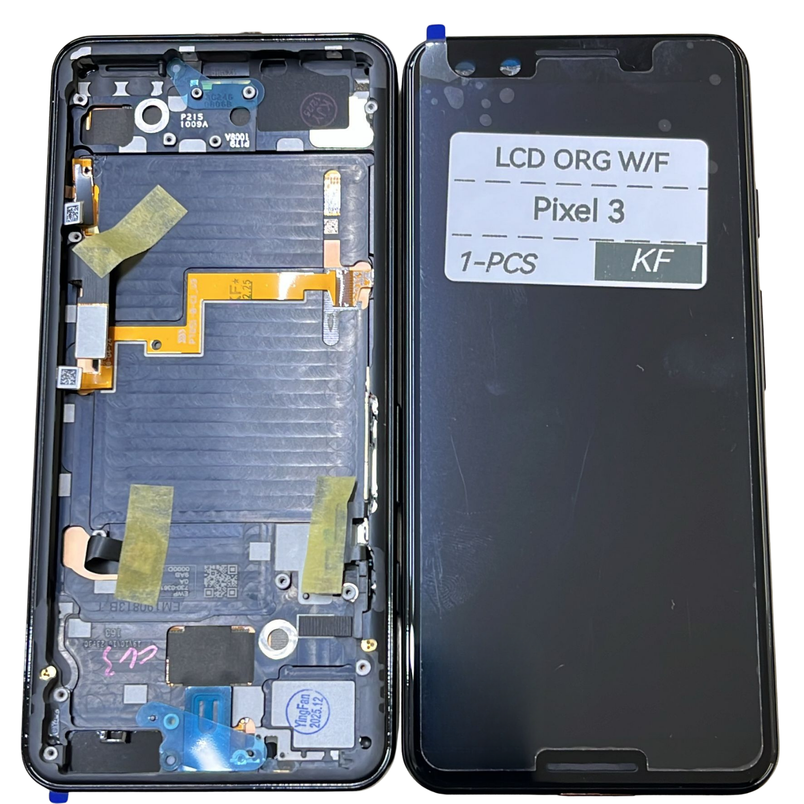 Google Pixel 3 Çıtalı Orjinal Lcd Dokunmatik Ekran Siyah