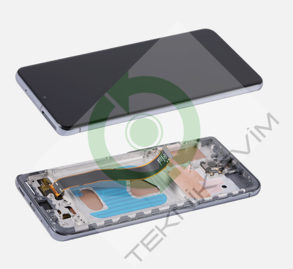 Samsung Galaxy S20 SM-G980F G981F Çıtalı Lcd Ekran Dokunmatik Siyah