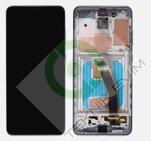 Samsung Galaxy S20 SM-G980F G981F Çıtalı Lcd Ekran Dokunmatik Siyah