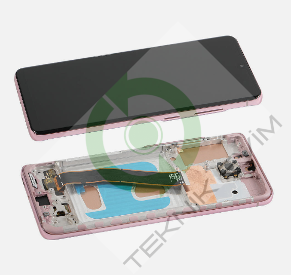 Samsung Galaxy S20 SM-G980F G981F Orjinal Çıtalı Lcd Ekran Dokunmatik Pembe