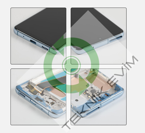 Samsung Galaxy S20 SM-G980F G981F Orjinal Çıtalı Lcd Ekran Dokunmatik Mavi