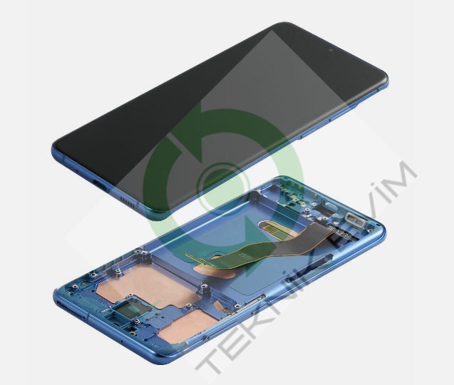 Samsung Galaxy S20 Plus SM-G985F G986F Orjinal Çıtalı Lcd Ekran Dokunmatik Mavi