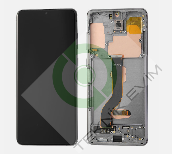 Samsung Galaxy S20 Plus SM-G985F G986F Çıtalı Lcd Ekran Dokunmatik Gri
