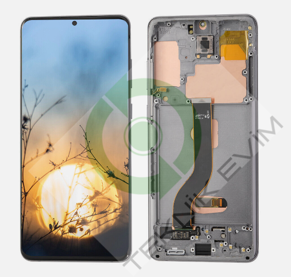 Samsung Galaxy S20 Plus SM-G985F G986F Orjinal Çıtalı Lcd Ekran Dokunmatik Gri